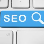 “SEO, search engine optimization, button on computer keyboard”