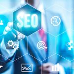 Search optimization business pointing finnger selecting seo