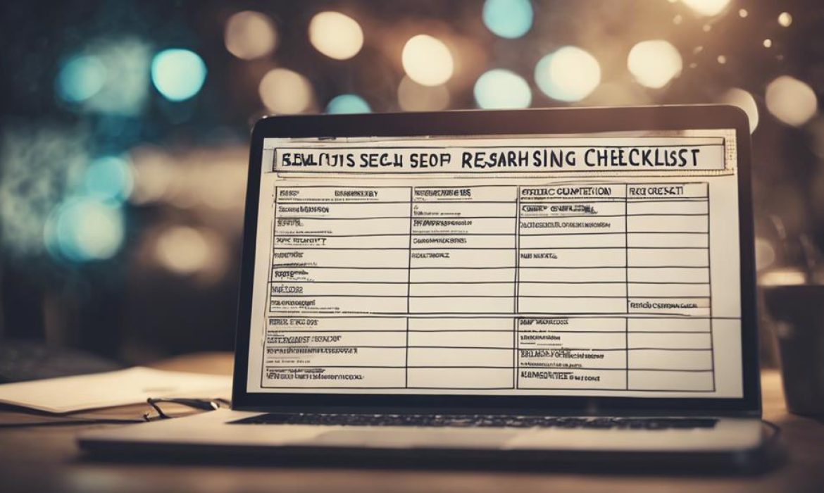 seo checklist for businesses